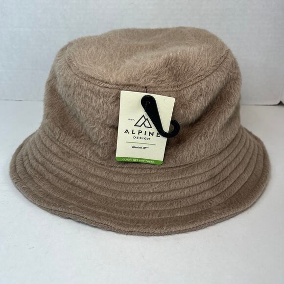 Alpine Design Women's Brushed Bucket Hat Taupe One Size - Picture 2 of 6